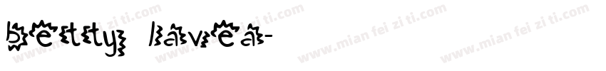 betty lavea字体转换